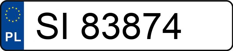 Numer rejestracyjny SI 83874 posiada AUDI A4 - SI83874