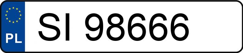 Numer rejestracyjny SI 98666 posiada MAZDA 3 - SI98666