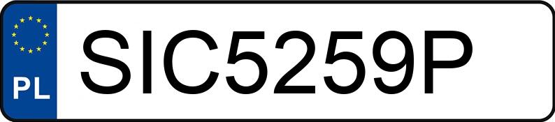 Numer rejestracyjny SIC 5259P posiada Niewiadów  - SIC5259P