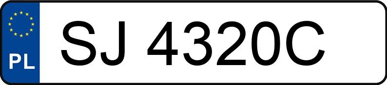 Numer rejestracyjny SJ 4320C posiada RENAULT TRAFIC - SJ4320C