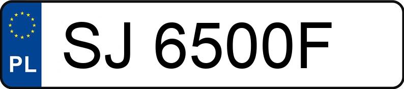Numer rejestracyjny SJ 6500F posiada FIAT 500 - SJ6500F