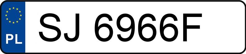 Numer rejestracyjny SJ 6966F posiada VOLKSWAGEN BORA - SJ6966F