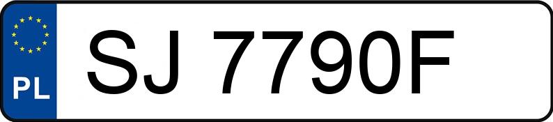 Numer rejestracyjny SJ 7790F posiada RENAULT MEGANE SCENIC - SJ7790F