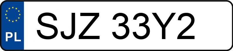 Numer rejestracyjny SJZ 33Y2 posiada TOYOTA YARIS - SJZ33Y2