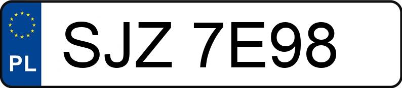 Numer rejestracyjny SJZ 7E98 posiada BMW 320 I - SJZ7E98 Numer rejestracyjny SJZ 7E98 posiada BMW 320 I - SJZ7E98