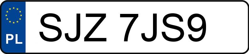 Pirat drogowy w pojeździe o numerach rejestracyjnych SJZ7JS9