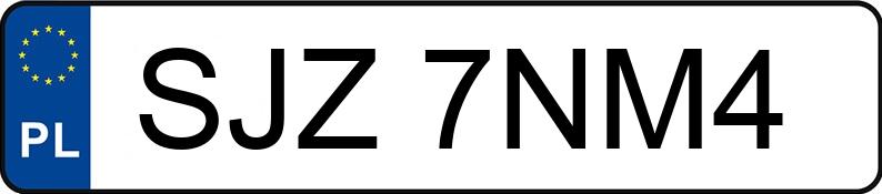 Numer rejestracyjny SJZ 7NM4 posiada SUZUKI VITARA - SJZ7NM4