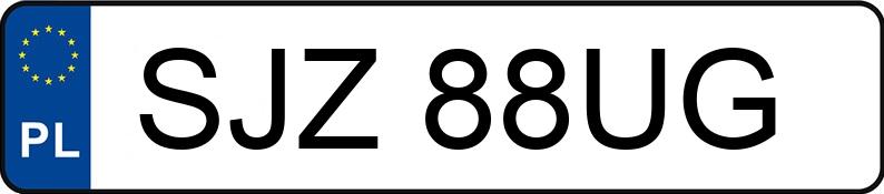 Numer rejestracyjny SJZ88UG posiada BMW 735i Kat. MR`02 E3 E65/E66 Aut.