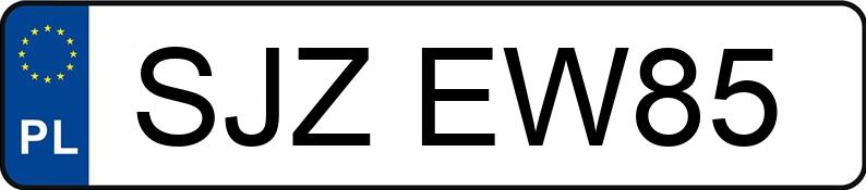 Numer rejestracyjny SJZ EW85 posiada TOYOTA AURIS - SJZEW85