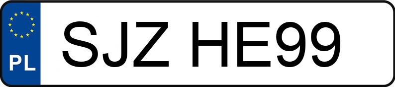 Numer rejestracyjny SJZ HE99 posiada CUPRA FORMENTOR - SJZHE99 Numer rejestracyjny SJZ HE99 posiada CUPRA FORMENTOR - SJZHE99