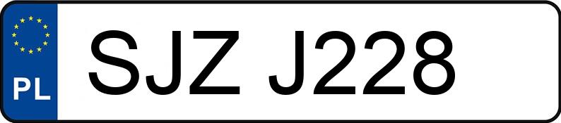 Numer rejestracyjny SJZ J228 posiada POLSKI FIAT 126P 650 - SJZJ228