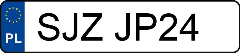 Numer rejestracyjny SJZ JP24 posiada BMW 320 - SJZJP24