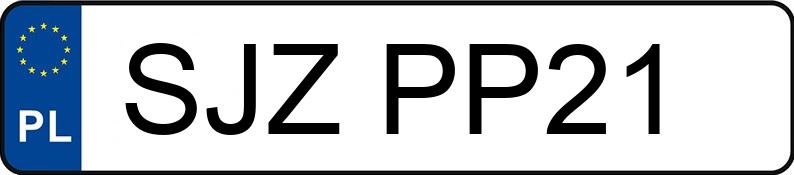 Numer rejestracyjny SJZ PP21 posiada BMW X4 MR`22 E6d G02 xDrive30i - SJZPP21