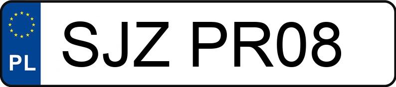 Numer rejestracyjny SJZ PR08 posiada AUDI A3 - SJZPR08