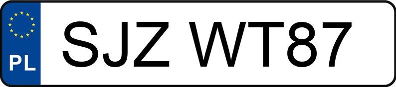 Numer rejestracyjny SJZ WT87 posiada KTM Enduro od 250 do 600 ccm 390 Adventure R - SJZWT87