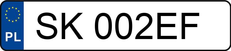 Numer rejestracyjny SK 002EF posiada RENAULT ESPACE - SK002EF Numer rejestracyjny SK 002EF posiada RENAULT ESPACE - SK002EF