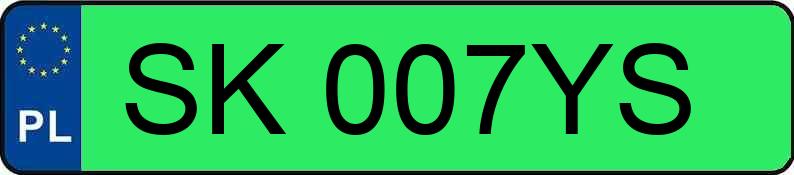 Numer rejestracyjny SK 007YS posiada BMW IX1 XDRIVE30 - SK007YS Numer rejestracyjny SK 007YS posiada BMW IX1 XDRIVE30 - SK007YS