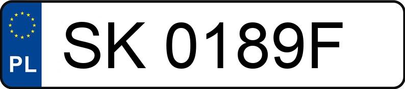 Numer rejestracyjny SK 0189F posiada MERCEDES-BENZ 560 SEL - SK0189F