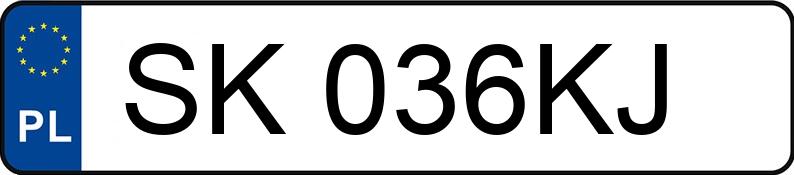Numer rejestracyjny SK 036KJ posiada AUDI A3 - SK036KJ Numer rejestracyjny SK 036KJ posiada AUDI A3 - SK036KJ