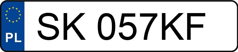 Numer rejestracyjny SK 057KF posiada SKODA FABIA - SK057KF