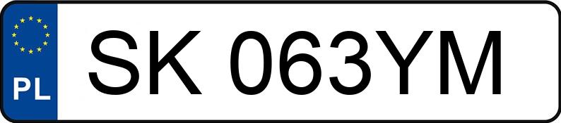 Numer rejestracyjny SK 063YM posiada MERCEDES-AMG AMG C 63 S - SK063YM