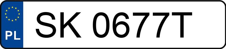 Numer rejestracyjny SK 0677T posiada VOLKSWAGEN GOLF - SK0677T
