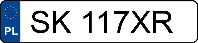 Numer rejestracyjny SK 117XR posiada RENAULT Megane IV Grand Coupe MR`16 E6 Zen 115 SCe - SK117XR Numer rejestracyjny SK 117XR posiada RENAULT Megane IV Grand Coupe MR`16 E6 Zen 115 SCe - SK117XR
