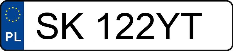 Numer rejestracyjny SK 122YT posiada RENAULT TALISMAN - SK122YT