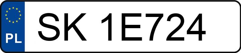 Numer rejestracyjny SK 1E724 posiada MAZDA 3 - 2.0 MR`19 E6 Takumi - SK1E724