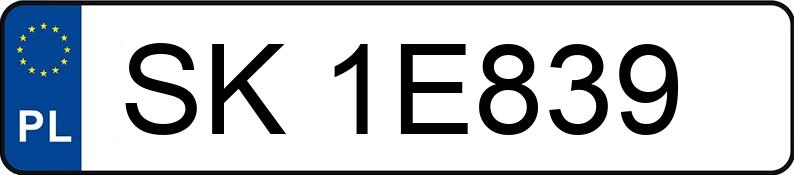 Numer rejestracyjny SK 1E839 posiada BMW 735 I - SK1E839