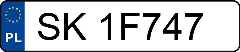 Numer rejestracyjny SK 1F747 posiada VOLVO XC60 - SK1F747