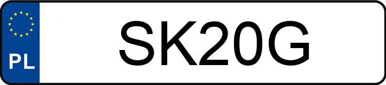 Numer rejestracyjny SK 20G posiada CHEVROLET CAMARO - SK20G