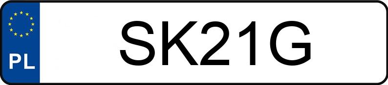 Numer rejestracyjny SK 21G posiada POLSKI FIAT 126P 650 - SK21G