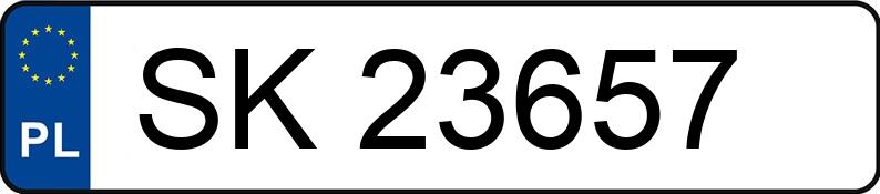 Numer rejestracyjny SK 23657 posiada VOLKSWAGEN Polo III 1.4 Kat. MR`94 60 - SK23657