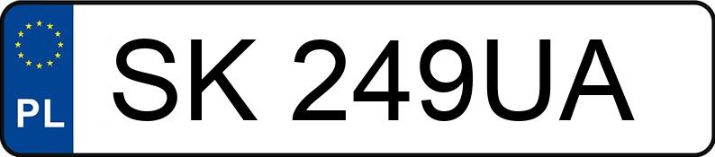 Numer rejestracyjny SK 249UA posiada SEAT TARRACO - SK249UA