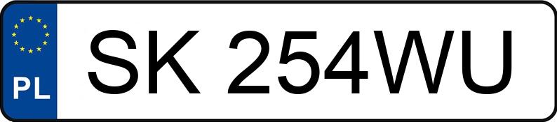 Numer rejestracyjny SK 254WU posiada SKODA SCALA - SK254WU Numer rejestracyjny SK 254WU posiada SKODA SCALA - SK254WU