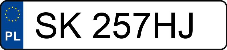 Numer rejestracyjny SK 257HJ posiada CITROEN C5 - SK257HJ