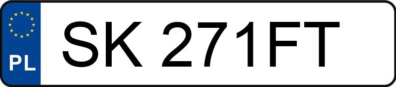 Numer rejestracyjny SK 271FT posiada POLSKI FIAT 126P 650 - SK271FT Numer rejestracyjny SK 271FT posiada POLSKI FIAT 126P 650 - SK271FT