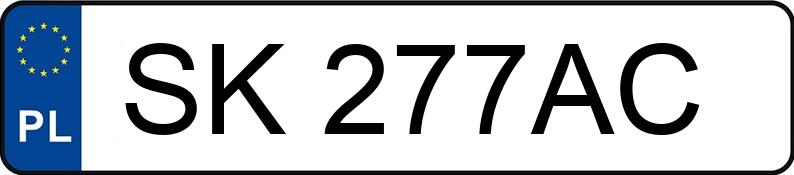 Numer rejestracyjny SK 277AC posiada TOYOTA AVENSIS - SK277AC