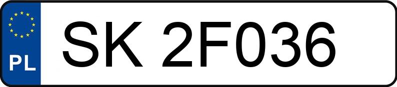 Numer rejestracyjny SK 2F036 posiada SKODA FABIA - SK2F036