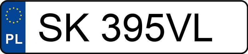 Numer rejestracyjny SK 395VL posiada FORD FOCUS - SK395VL