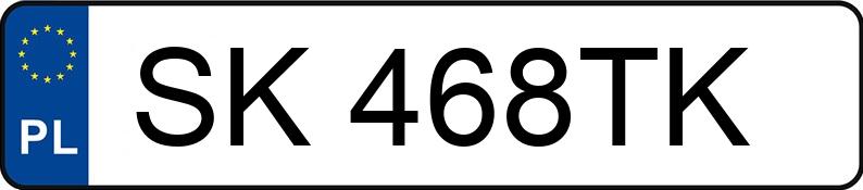 Numer rejestracyjny SK 468TK posiada RENAULT MEGANE SCENIC - SK468TK