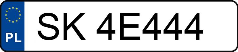 Numer rejestracyjny SK 4E444 posiada BMW M440I XDRIVE - SK4E444