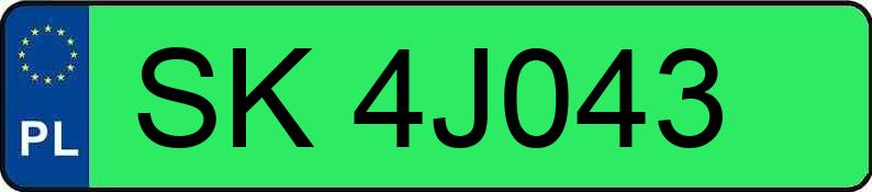 Numer rejestracyjny SK 4J043 posiada SKODA ELROQ 50 - SK4J043 Numer rejestracyjny SK 4J043 posiada SKODA ELROQ 50 - SK4J043