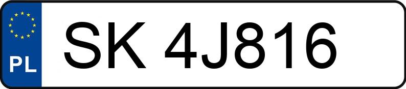 Numer rejestracyjny SK 4J816 posiada FIAT TIPO - SK4J816