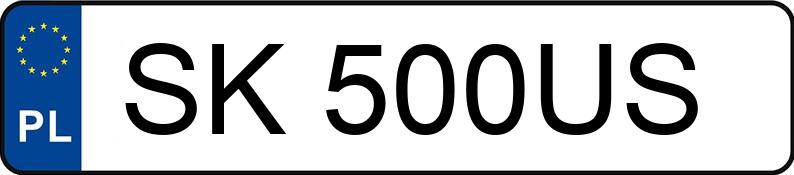 Numer rejestracyjny SK 500US posiada FIAT Cinquecento 1.1 Kat. Sporting - SK500US