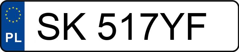 Numer rejestracyjny SK 517YF posiada AUDI A4 - SK517YF