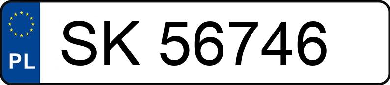 Numer rejestracyjny SK 56746 posiada FORD Escort 1.6i MR`95 Bolero 2 - SK56746