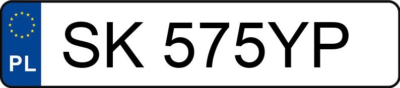 Numer rejestracyjny SK 575YP posiada JAGUAR XJ 5.0 MR`16 E6 XJR - SK575YP