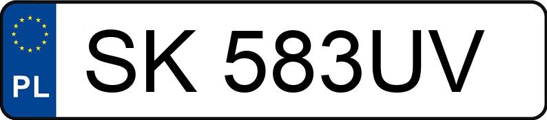 Numer rejestracyjny SK 583UV posiada BMW 518D - SK583UV